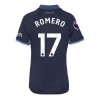 Tottenham Hotspur Cristian Romero #17 Bortedrakt Kvinner 2023-24 Kortermet